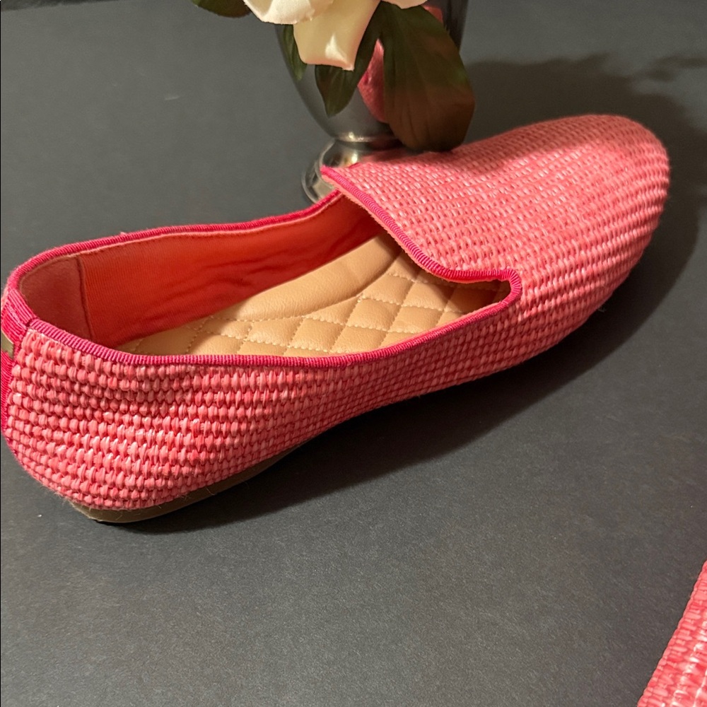 Birdies Coral Woven Flats - Picture 4 of 12